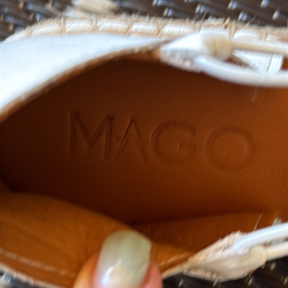 * NWOT* Mago| Floral Leather Espadrilles - Picture 8 of 9
